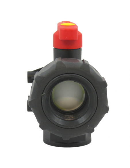 Válvula de bola 3 vías de flujo continuo 1"1/4