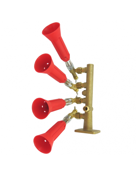 Columna 4 Salidas con Pulverizador Regulable Turbo