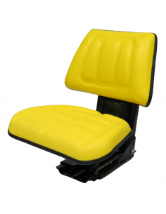 Asiento universal amarillo para tractor base plana