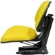 Asiento universal amarillo para tractor base plana