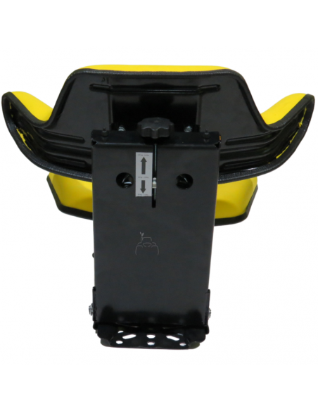Asiento basic line amarillo amortiguación trasera 