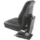 Asiento PVC negro con base suspensión mecánica