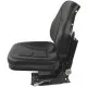 Asiento PVC negro con base suspensión mecánica