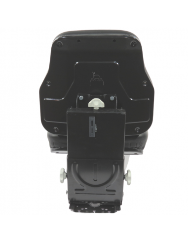 Asiento PVC negro con base suspensión mecánica