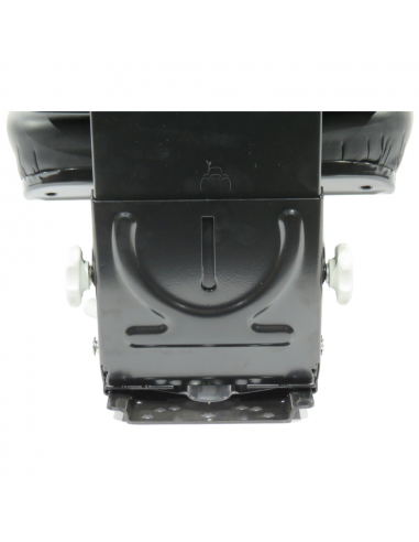 Asiento PVC negro con base suspensión mecánica