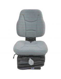 Asiento de tela gris suspensión mecánica