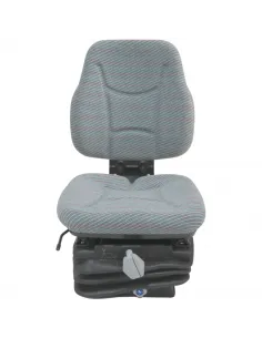 Asiento de tela gris suspensión mecánica