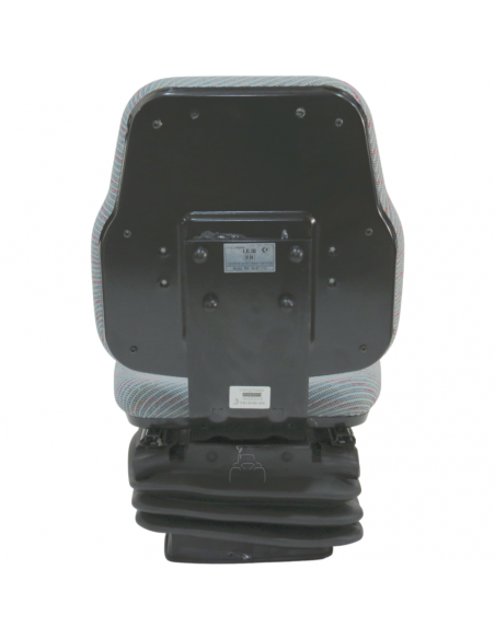 Asiento de tela gris suspensión mecánica