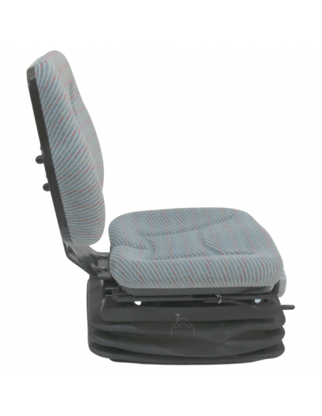 Asiento de tela gris suspensión mecánica