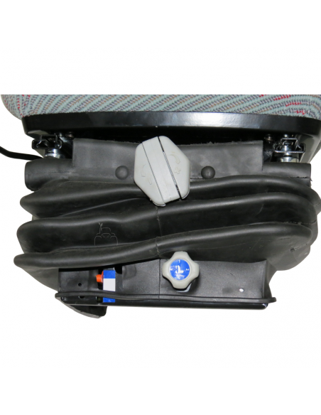 Asiento de tela gris suspensión mecánica