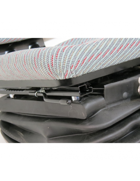 Asiento de tela gris suspensión mecánica