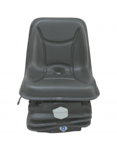 Asiento PVC negro con base suspensión mecánica