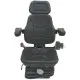 Asiento PVC negro con base suspensión mecánica