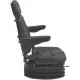 Asiento PVC negro con base suspensión mecánica