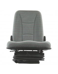 Asiento neumático 12V base 210 con respaldo alto en tela