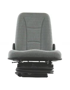Asiento neumático 12V base 210 con respaldo alto en tela