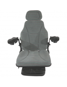 Asiento suspensión neumática 12V base 210 con brazos regulables