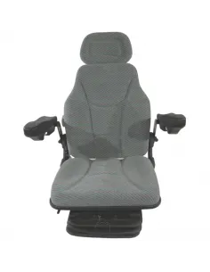 Asiento suspensión neumática 12V base 210 con brazos regulables