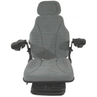 Asiento suspensión neumática 12V base 210 con brazos regulables