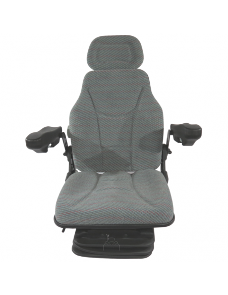 Asiento suspensión neumática 12V base 210 con brazos regulables