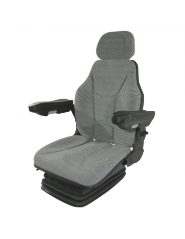 Asiento suspensión neumática 12V base 210 con brazos regulables