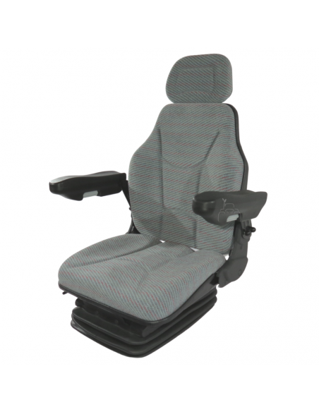 Asiento suspensión neumática 12V base 210 con brazos regulables