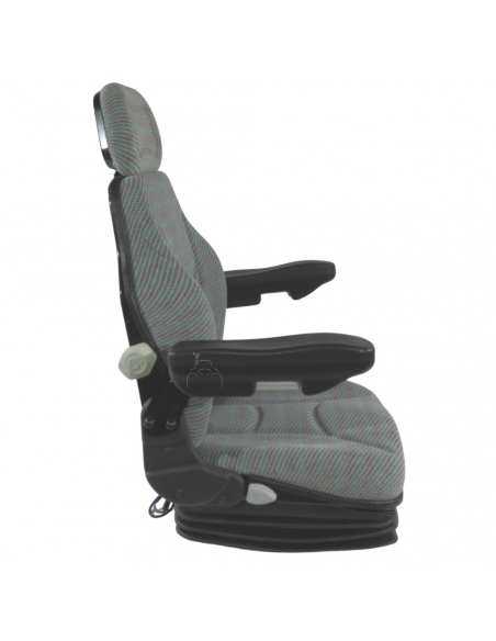 Asiento suspensión neumática 12V base 210 con brazos regulables