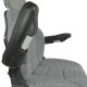 Asiento suspensión neumática 12V base 210 con brazos regulables