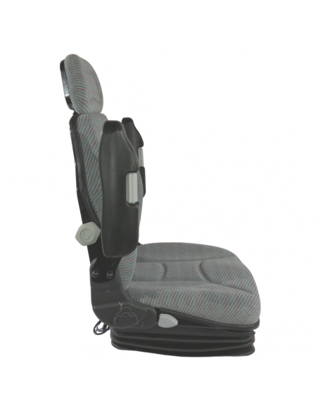 Asiento suspensión neumática 12V base 210 con brazos regulables