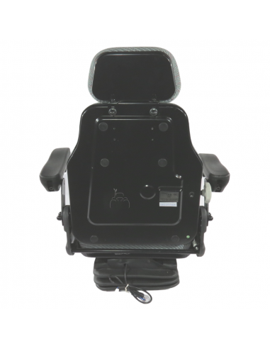 Asiento suspensión neumática 12V base 210 con brazos regulables