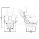 Asiento suspensión neumática 12V base 210 con brazos regulables