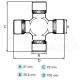 Cruceta categoría 4 nudo homocinético para transmisión