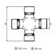 Cruceta 30.2 x 80 mm categoría 5 nudo transmisión