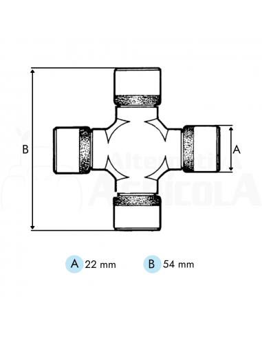 Transmisión cardan Categoría 1 x 1000 mm longitud tubo triangular 1"3/8 Z6
