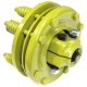 Embrague adaptador eje macho 1"3/8 Z6 y hembra 1"3/8 Z6 con 4 discos Ø180mm