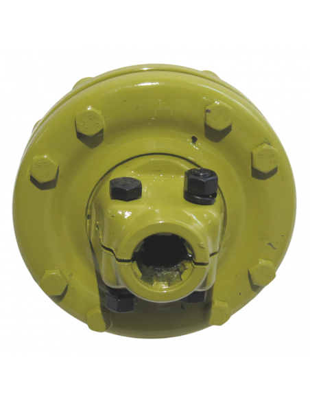 Embrague adaptador eje macho 1"3/8 Z6 y hembra 1"3/8 Z6 con 2 discos Ø180mm