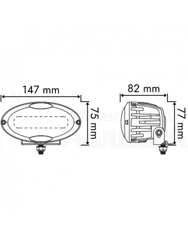 Faro trabajo de led cabina tractores John Deere y otras marcas para adaptar