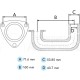 Codo de escape Massey Ferguson, Landini, New Holland 3300940M1