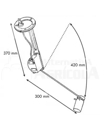 Aforador depósito John Deere series 40, 50, 55 AL33498