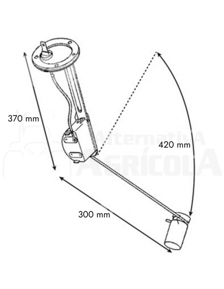 Aforador depósito John Deere series 40, 50, 55 AL33498