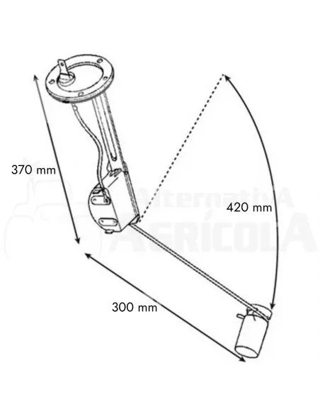 Aforador depósito John Deere series 40, 50, 55 AL33498