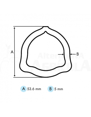 Tubo triangular interior Cat 8 de 1metro para transmisiones