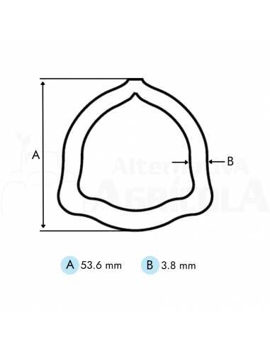Tubo triangular Cat 6 exterior de 1 metro para transmisiones