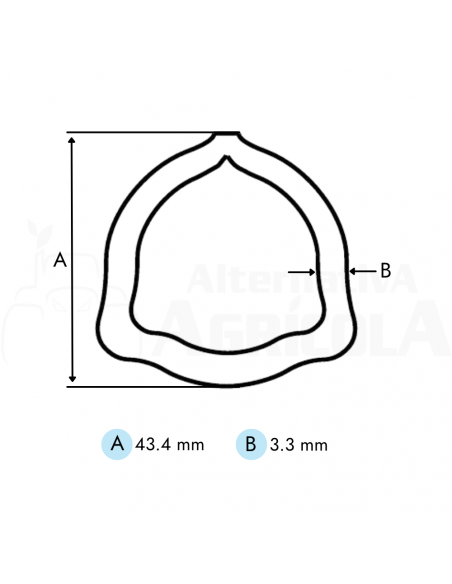 Tubo triangular Cat 4 exterior de 1 metro para transmisiones