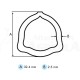 Tubo triangular Cat 1 exterior de 1 metro para transmisiones