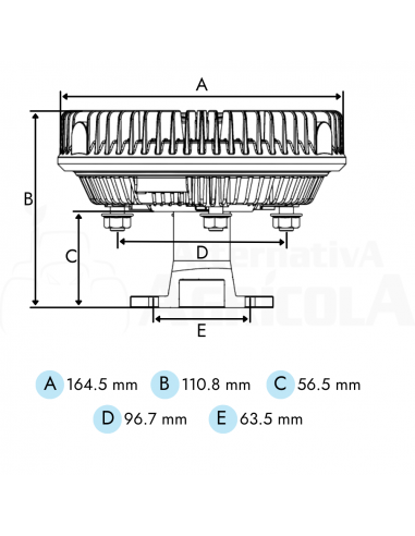 Embrague ventilador viscoso tractor John Deere S/6005 6010