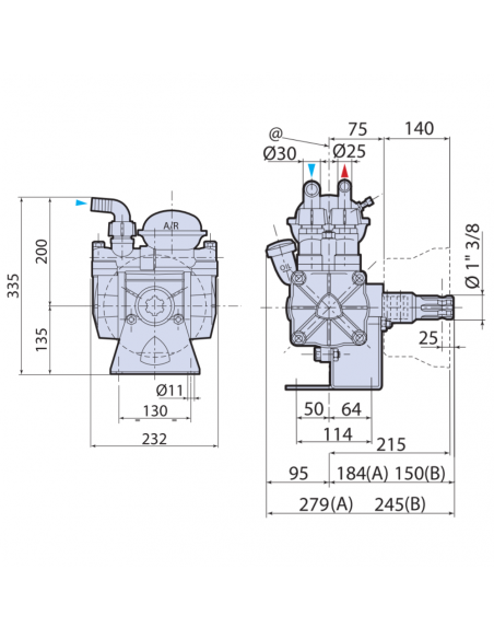 Bomba fumigación Annovi Reverberi AR 70 BP/C