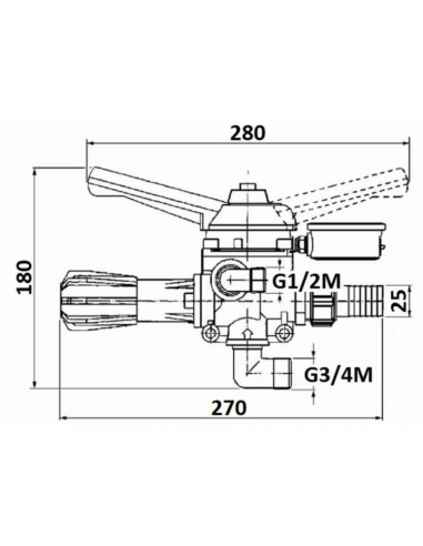 Válvula de regulación Gemini 2V 50L 40bar