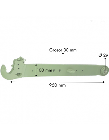 Juego barras paralelas con enganches rápidos tractor John Deere S/6000