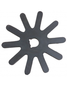 Estrella Lona Peladora de 10 Puntas x 205mm para Máquinas Estupiña 5000-6 para Dedos Largos